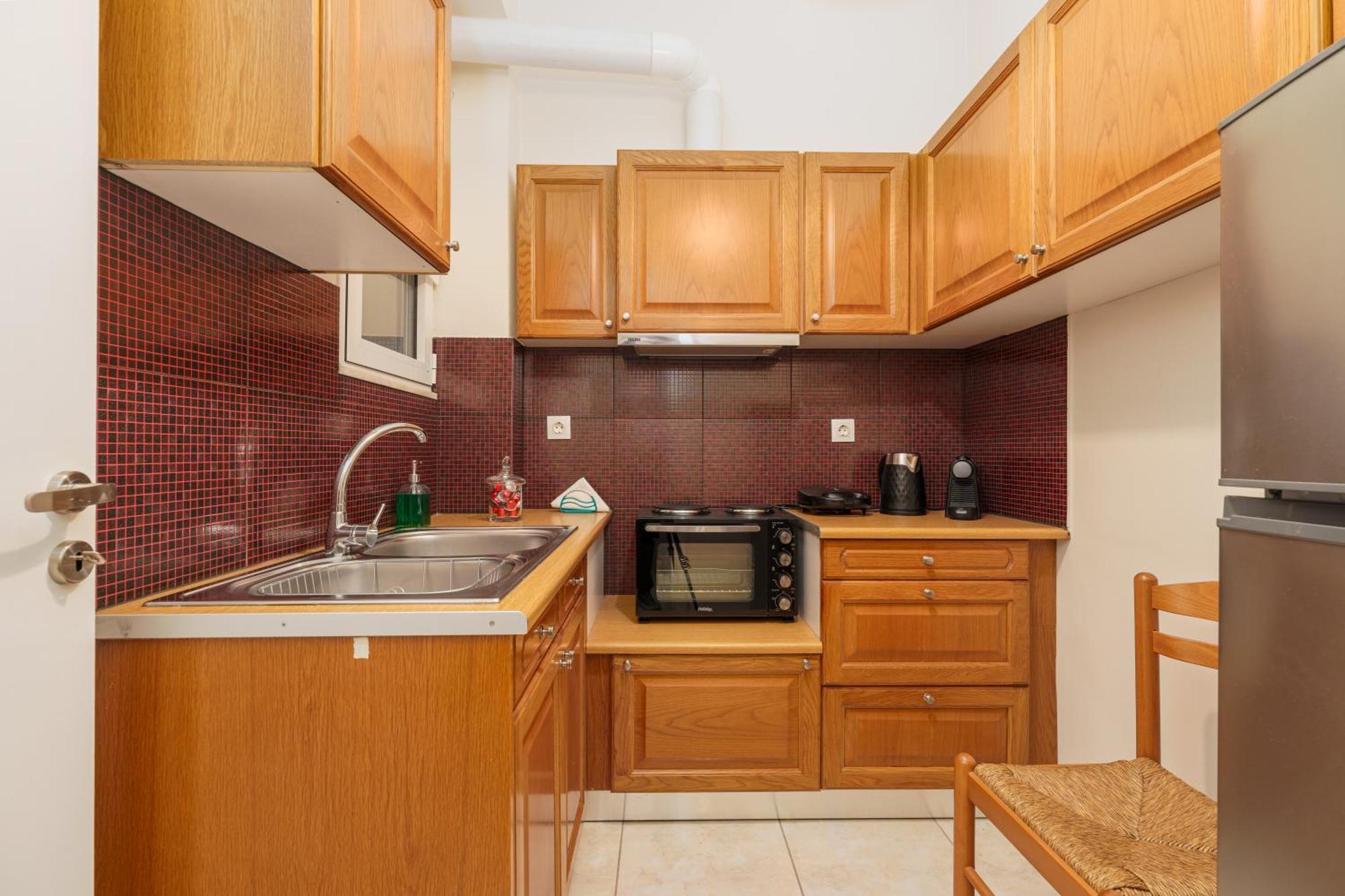 Nostos Apartment, With A Spacious Backyard 阿特米达 外观 照片