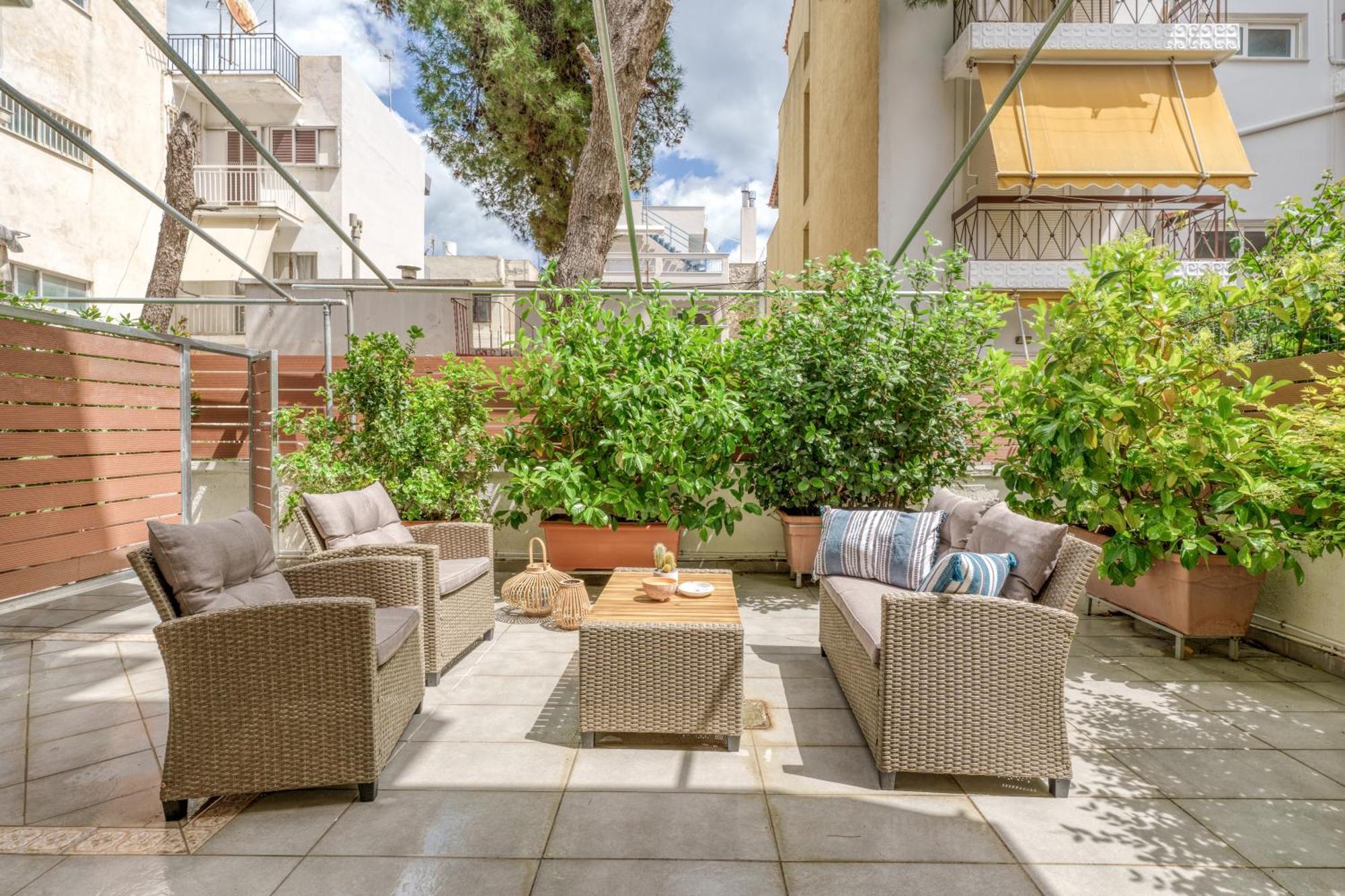 Nostos Apartment, With A Spacious Backyard 阿特米达 外观 照片